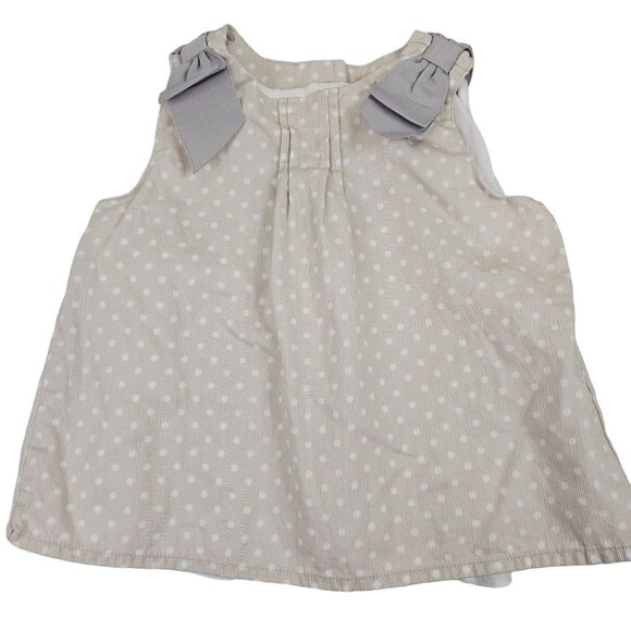 Janie and Jack Other - Janie And Jack Layette Baby Girl Dress 6-12 Months Polka Dots Bows Summer Ruffle